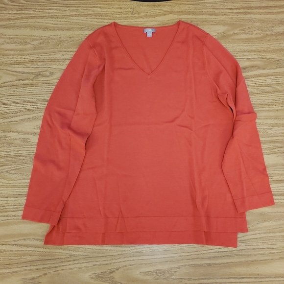 J. Jill Merino Wool Sweater V Neck Size L - Picture 5 of 9